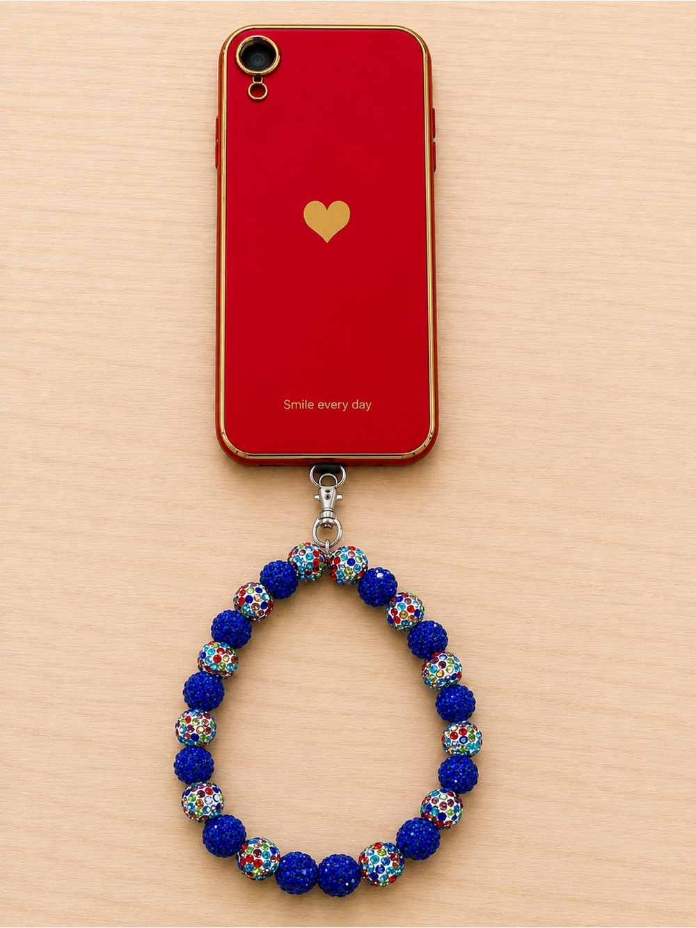 Rhinestone Beaded Wristlet